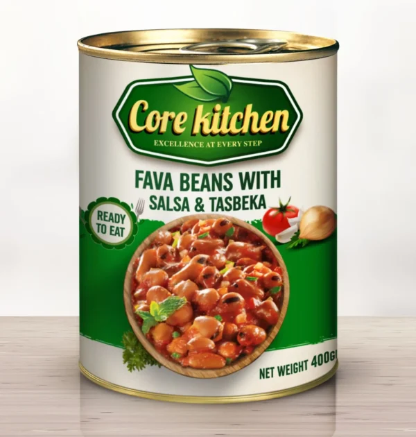 Fava Beans With Salsa & Tasbika